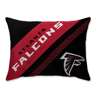 Atlanta Falcons Super Plush Mink Diagonal Bed Pillow - Red