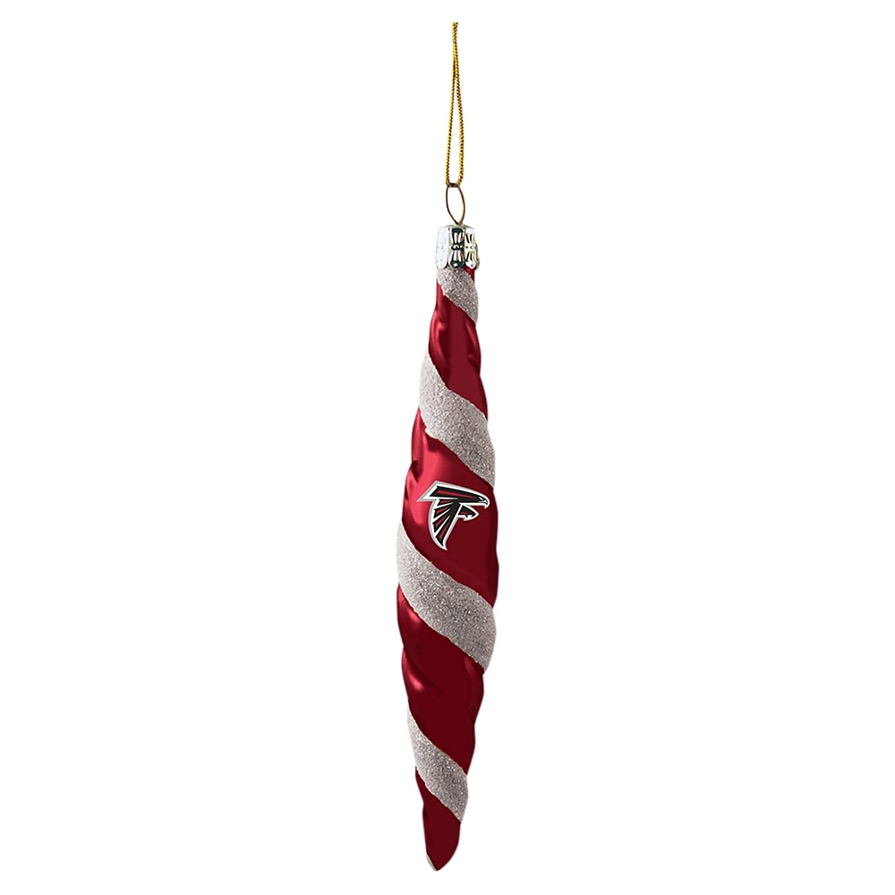 Atlanta Falcons Two-Pack Swirl Blown Glass Ornament Set