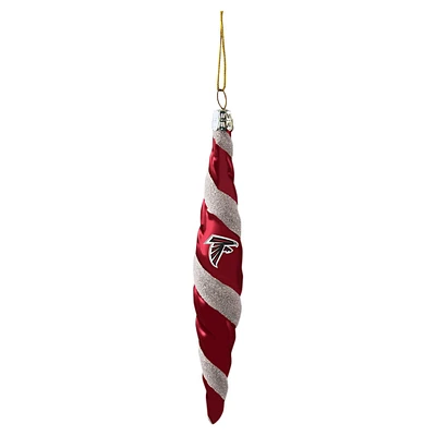 Atlanta Falcons Two-Pack Swirl Blown Glass Ornament Set