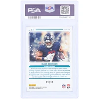 Bijan Robinson Atlanta Falcons 2023 Panini Donruss Optic Mythical Gold Case Hit #17 #1/10 PSA Authenticated 10 Rookie Card