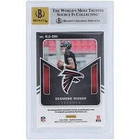 Desmond Ridder Atlanta Falcons Autographed 2022 Panini Obsidian Dual Relic #RJI-DRI #129/175 BGS Authenticated Auto 10 Rookie Card