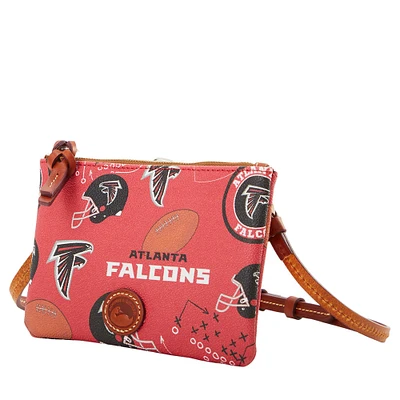 Dooney & Bourke Atlanta Falcons Sac à main à bandoulière avec fermeture éclair sur le dessus