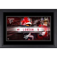 Collage de plaques signalétiques encadrées Drake London Atlanta Falcons 10" x 18"