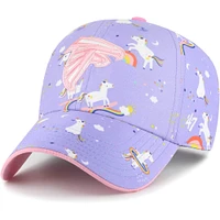 Casquette réglable pour fille d'âge préscolaire '47 lavande Atlanta Falcons Clean Up Unicorn