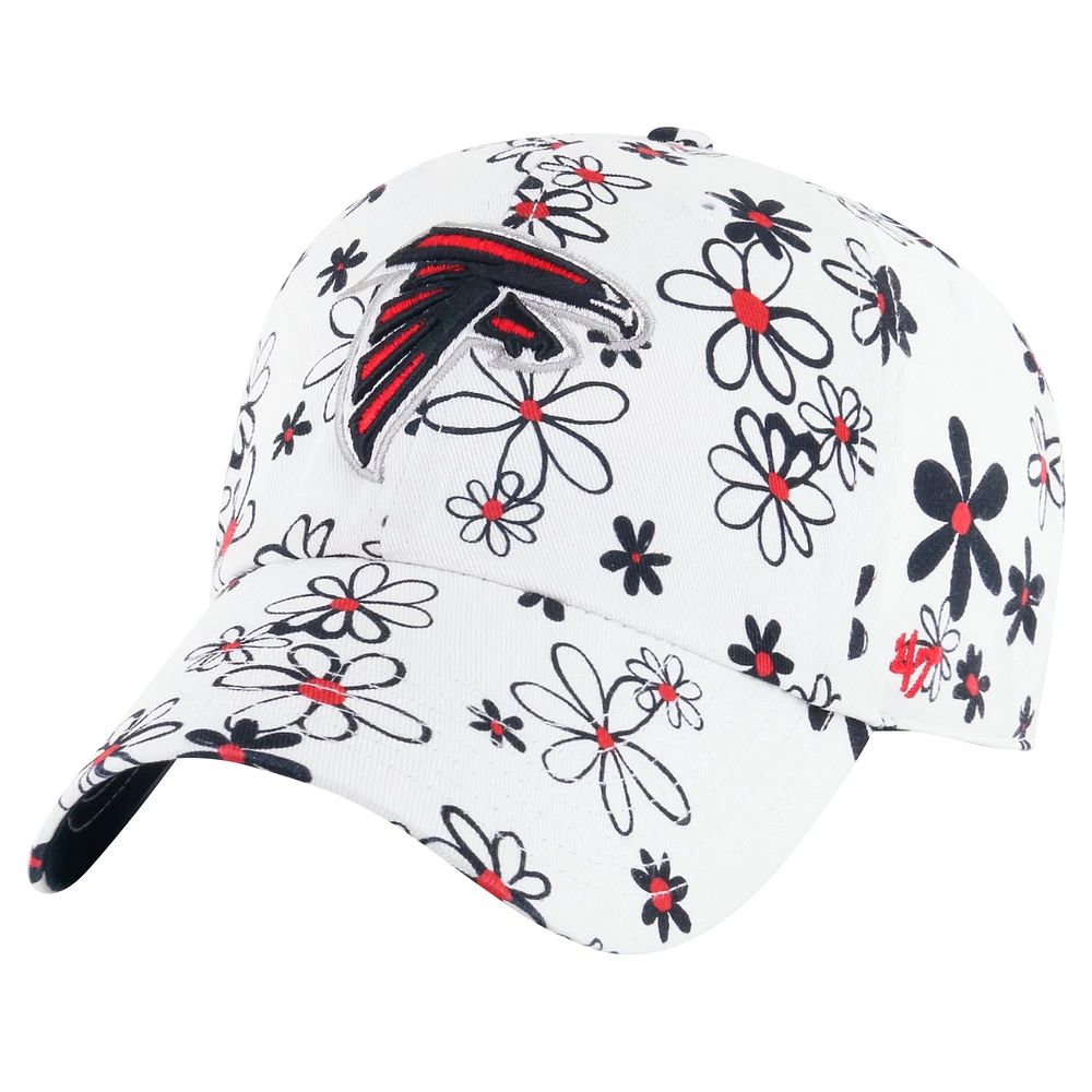 Casquette ajustable Daisy Delight Clean Up blanche pour jeunes filles '47 des Falcons d'Atlanta