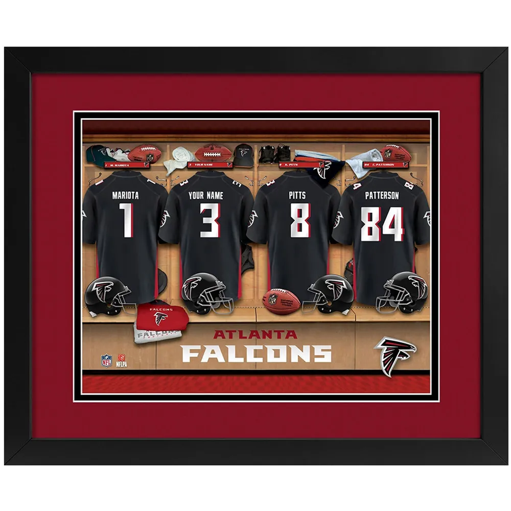 Imperial Atlanta Falcons 14 x 18 Custom Print Locker Room