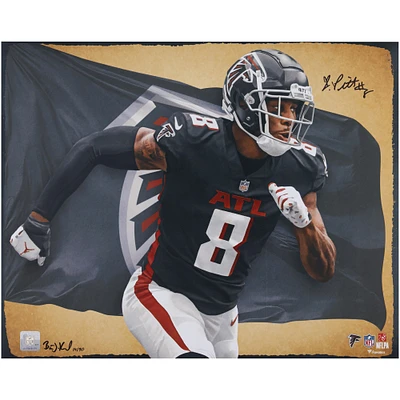 Kyle Pitts Atlanta Falcons Autographed 16" x 20" Photo Print - Art by Brian Konnick - Limited Edition of 50