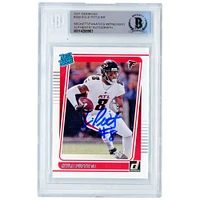 Kyle Pitts Atlanta Falcons Autographed 2021 Donruss Rated Rookies #260 Beckett Fanatics Witnessed Authenticated Rookie Card