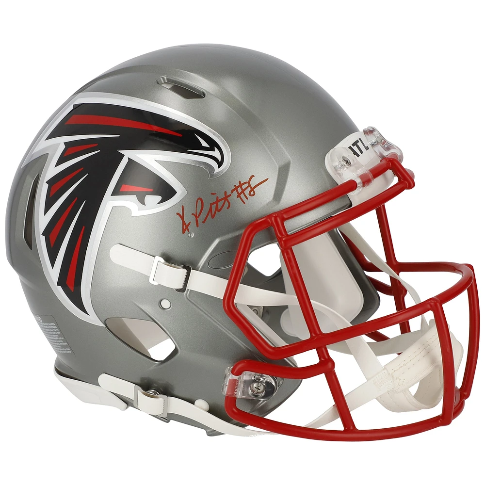 Kyle Pitts Atlanta Falcons Autographed Riddell Flash Alternate Speed Authentic Helmet
