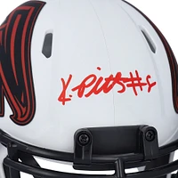 Kyle Pitts Atlanta Falcons Autographed Riddell Lunar Eclipse Alternate Speed Mini Helmet
