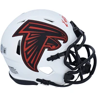 Kyle Pitts Atlanta Falcons Autographed Riddell Lunar Eclipse Alternate Speed Mini Helmet