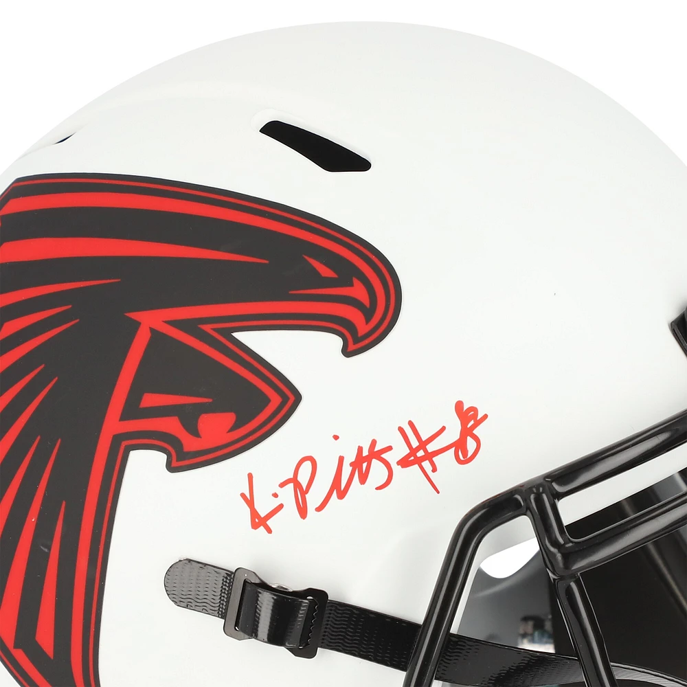 Kyle Pitts Atlanta Falcons Autographed Riddell Lunar Eclipse Alternate Speed Replica Helmet