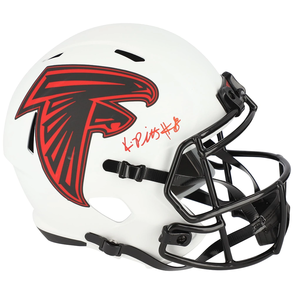Kyle Pitts Atlanta Falcons Autographed Riddell Lunar Eclipse Alternate Speed Replica Helmet