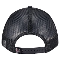 Casquette ajustable New Era noire Atlanta Falcons Active Minimalist M-Crown A-Frame 9FORTY pour homme