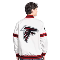 Men's Starter  White Atlanta Falcons Scout Full-Snap Varsity Jacket