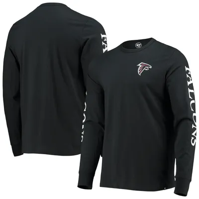 Atlanta Falcons '47 Franklin Long Sleeve T-Shirt - Black