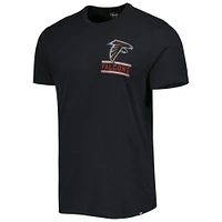 Men's '47 Black Atlanta Falcons Open Field Franklin T-Shirt