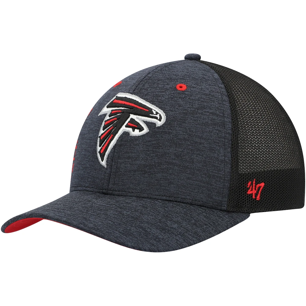 Men's '47 Black Atlanta Falcons Pixelation Trophy Flex Hat