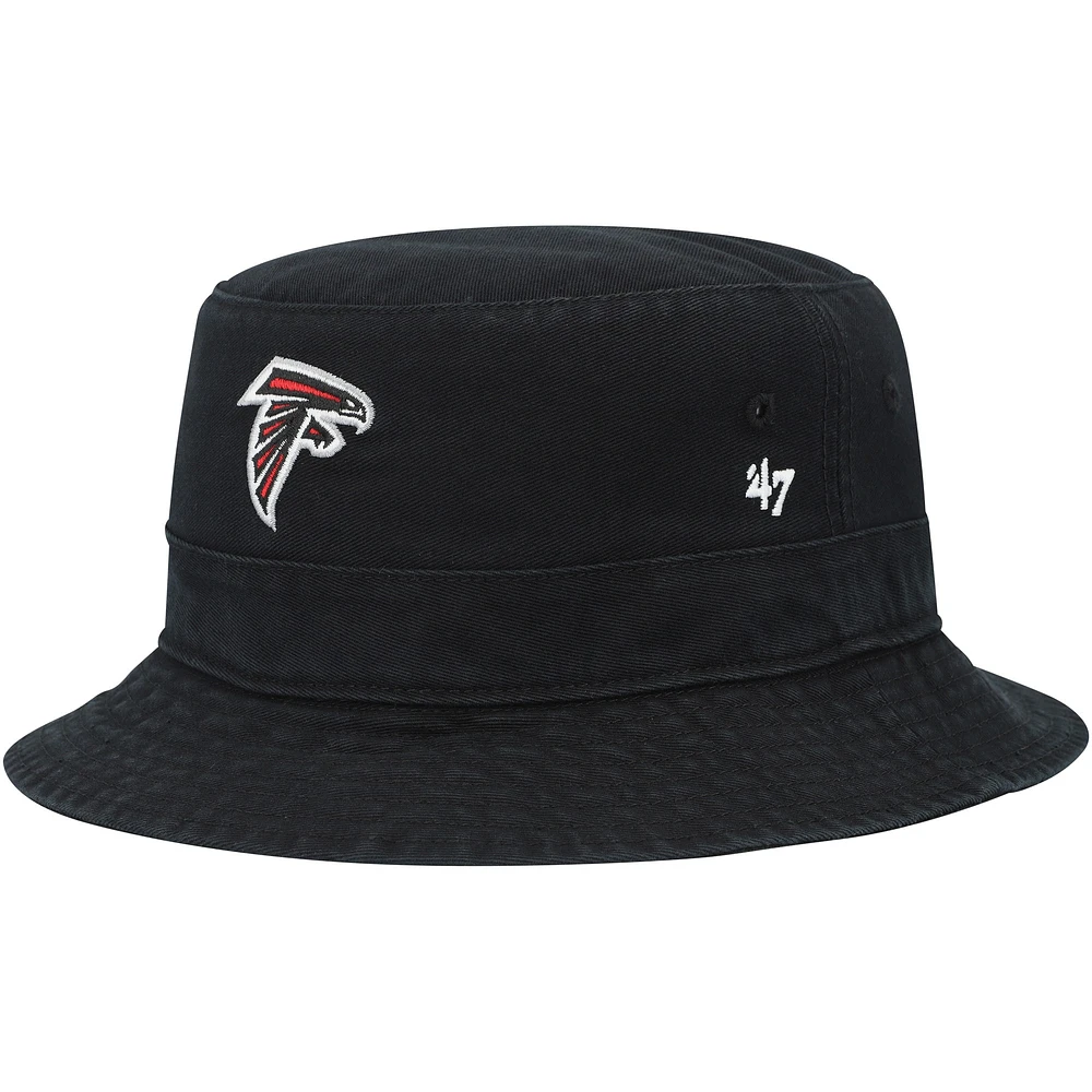 Men's '47 Black Atlanta Falcons Primary Bucket Hat