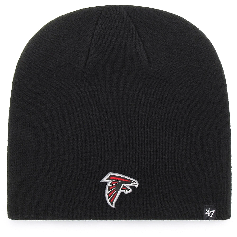 Bonnet en tricot avec logo principal Atlanta Falcons '47 pour homme, noir