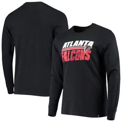 Atlanta Falcons '47 Shadow Long Sleeve T-Shirt - Black