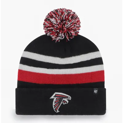 Atlanta Falcons '47 State Line Cuffed Knit Hat with Pom - Black