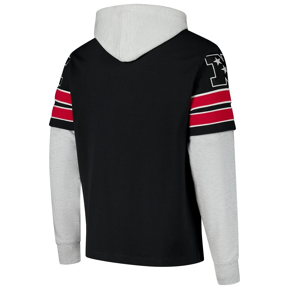 Sweat à capuche noir '47 Atlanta Falcons Throwback Double Header Blitz Cornerback pour homme