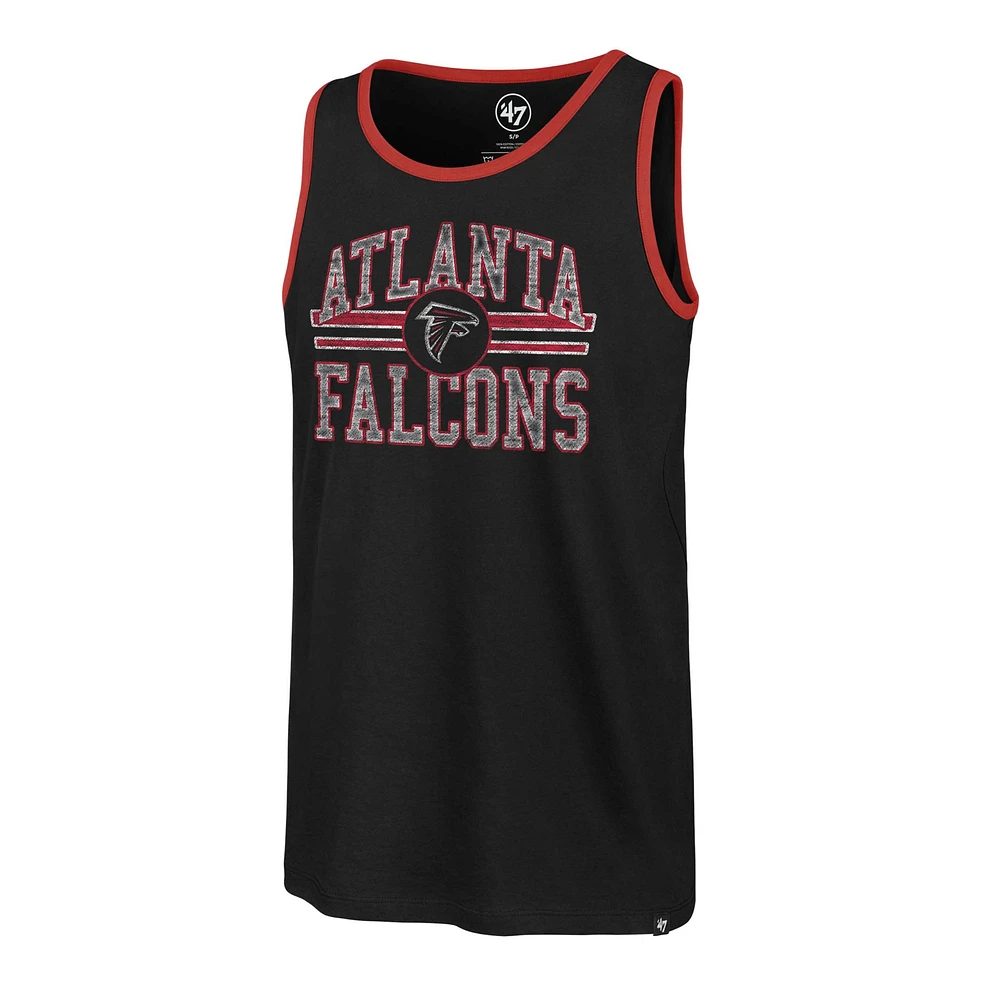 Men's '47  Black Atlanta Falcons Winger Franklin Tank Top