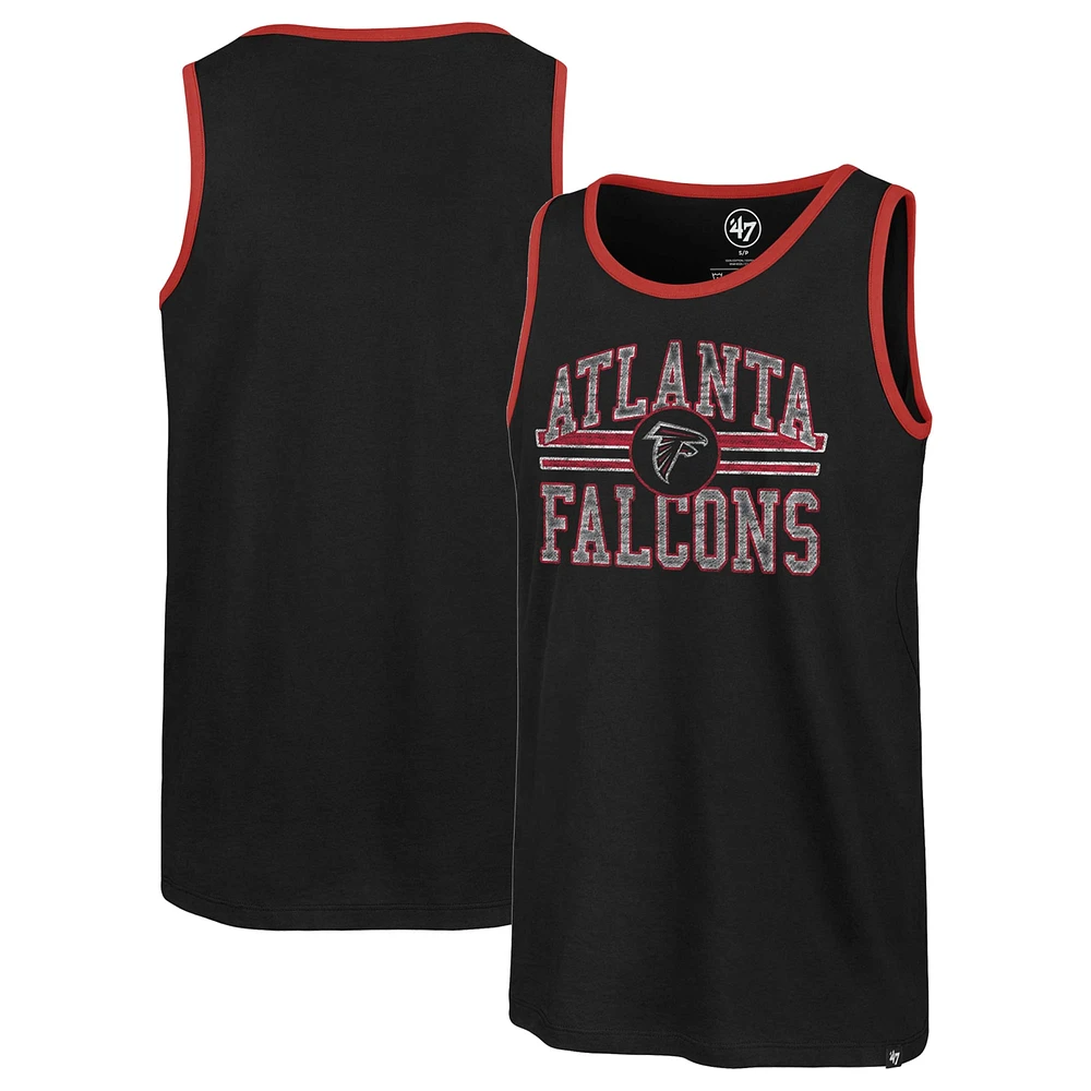 Men's '47  Black Atlanta Falcons Winger Franklin Tank Top