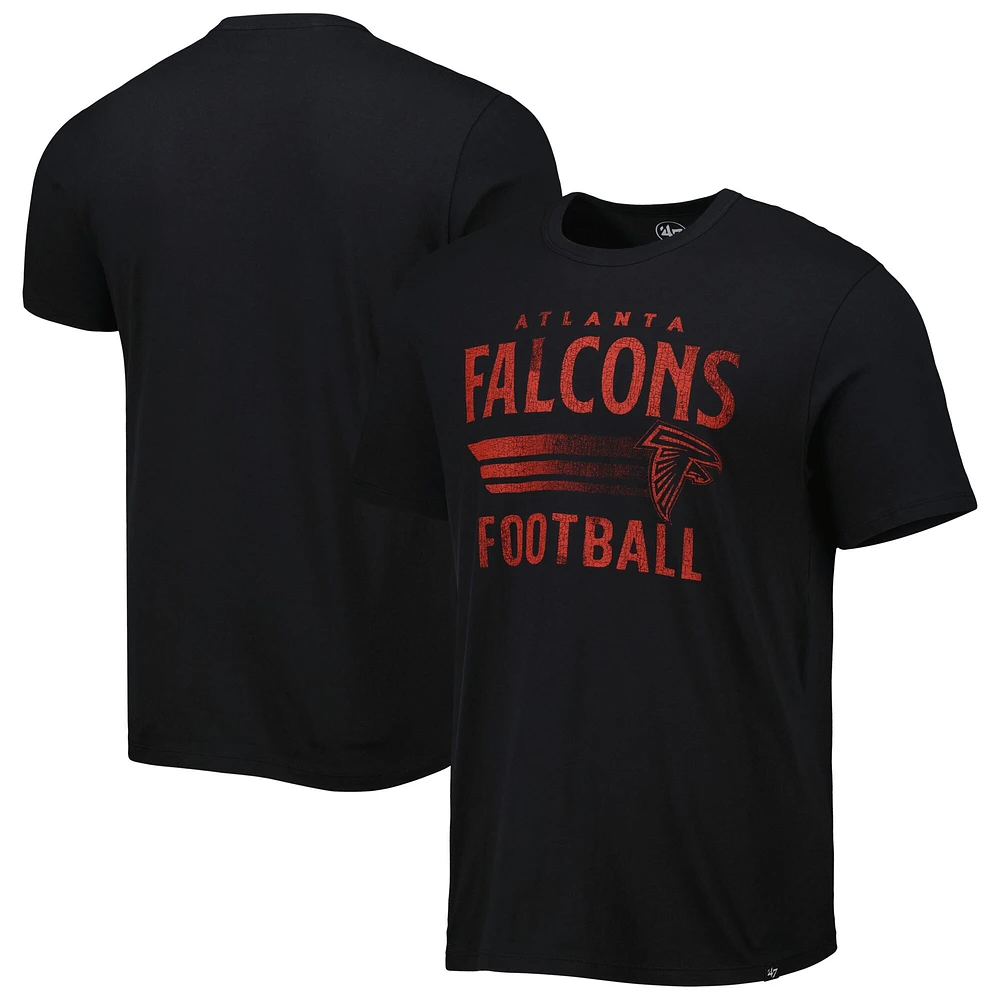 T-shirt pour homme '47 noir Atlanta Falcons Wordmark Rider Franklin