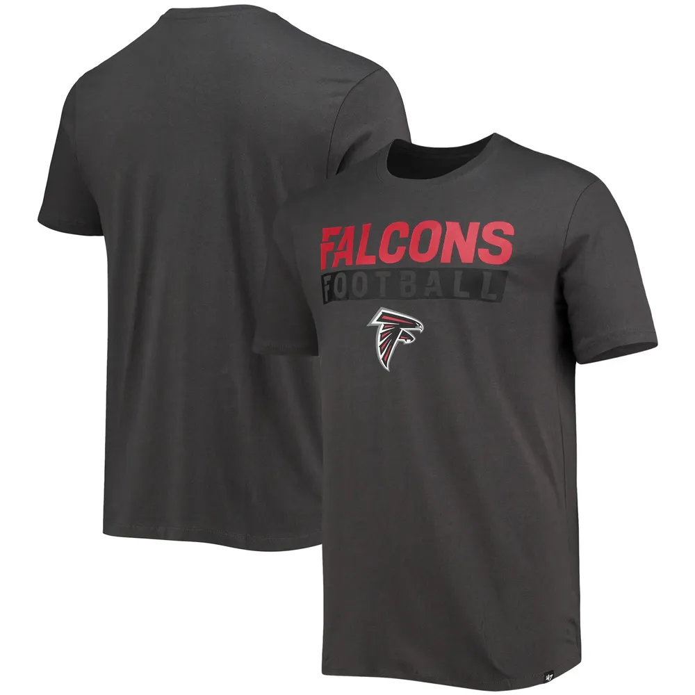 T-shirt Super Rival Atlanta Falcons Dark Ops '47 gris anthracite pour homme