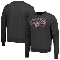 Men's Mitchell & Ness Heather Gray Atlanta Falcons Big and Tall Allover Print Pullover Sweatshirt Heathered Gray