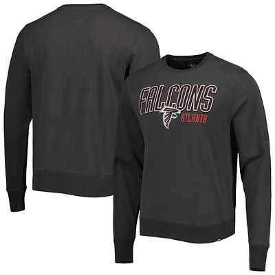 Men's '47 Charcoal Atlanta Falcons Locked Headline Pullover Sweatshirt