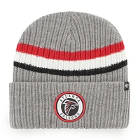 Bonnet en tricot gris à revers Atlanta Falcons Highline '47 pour homme