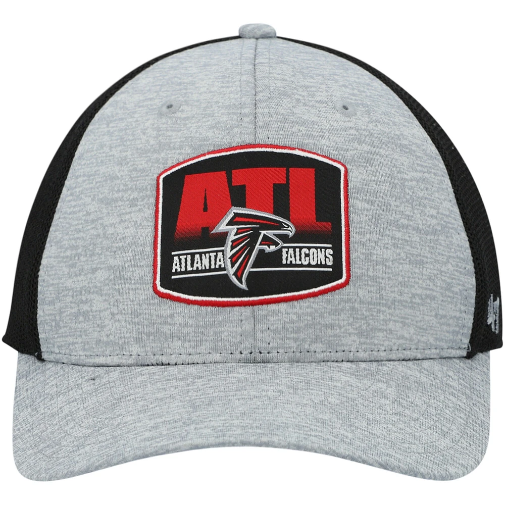 Casquette Atlanta Falcons Motivator Flex '47 gris chiné/noir pour homme