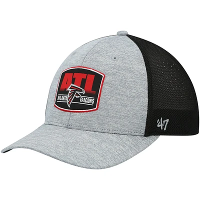 Casquette Atlanta Falcons Motivator Flex '47 gris chiné/noir pour homme