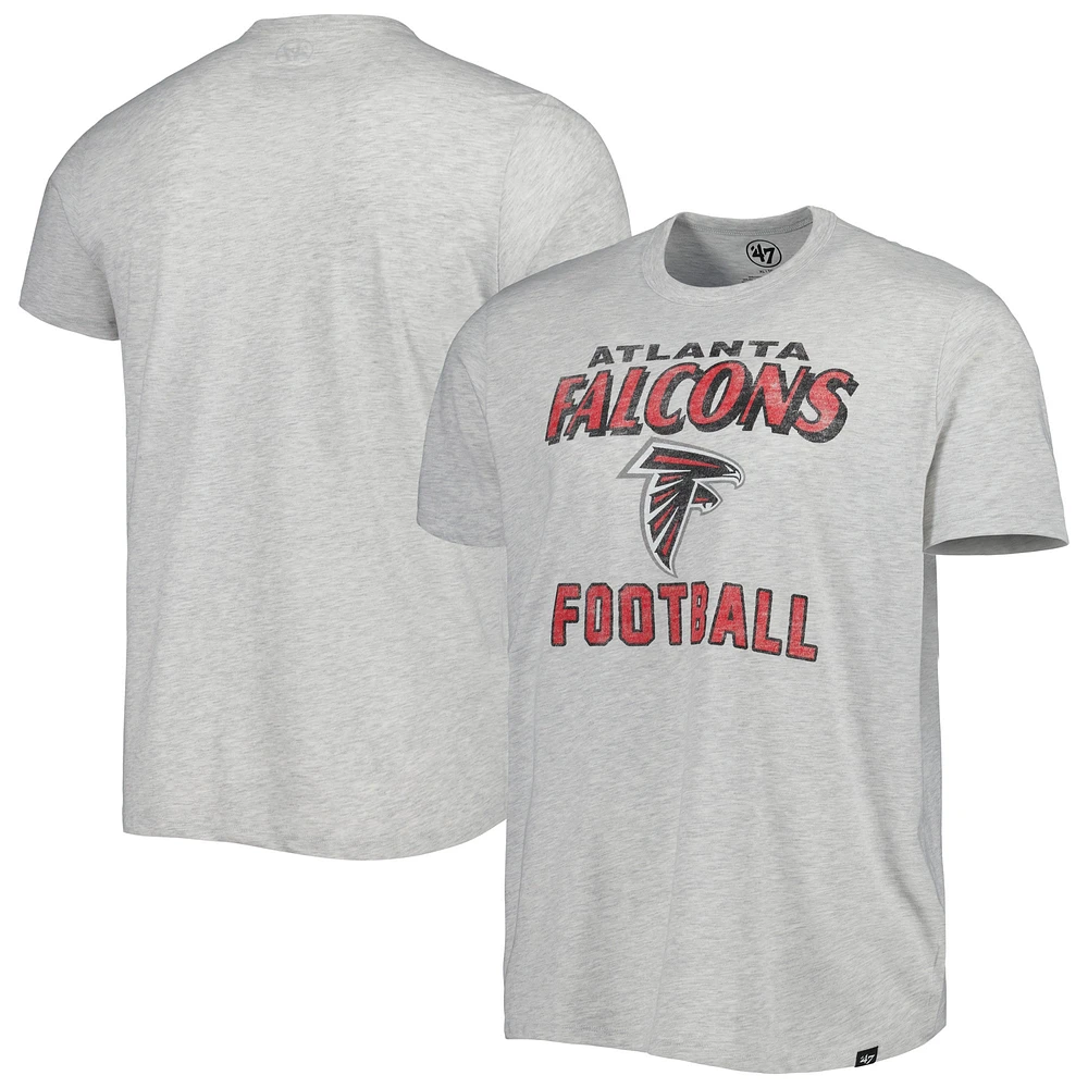 T-shirt léger Atlanta Falcons Dozer Franklin '47 gris chiné pour homme