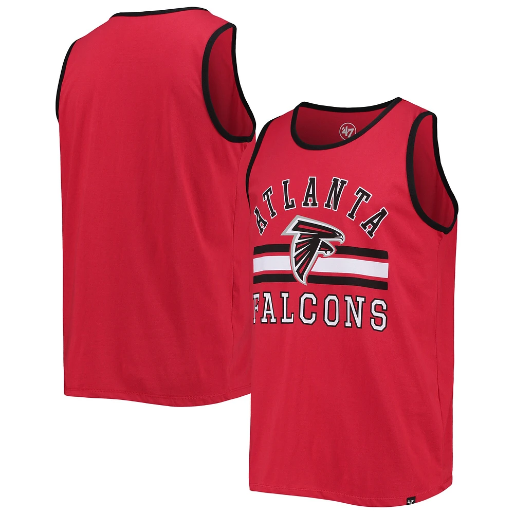 Men's '47 Red Atlanta Falcons Edge Super Rival Tank Top