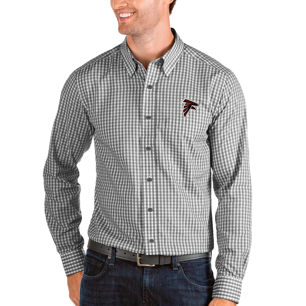 Atlanta Falcons Antigua Structure Long Sleeve Woven Button-Down