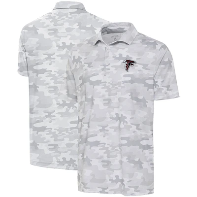 Polo Antigua blanc Atlanta Falcons Collide pour hommes