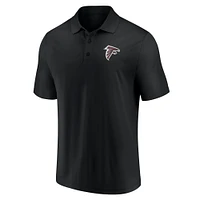 Men's Black/Red Atlanta Falcons Dueling Two-Pack Polo Set