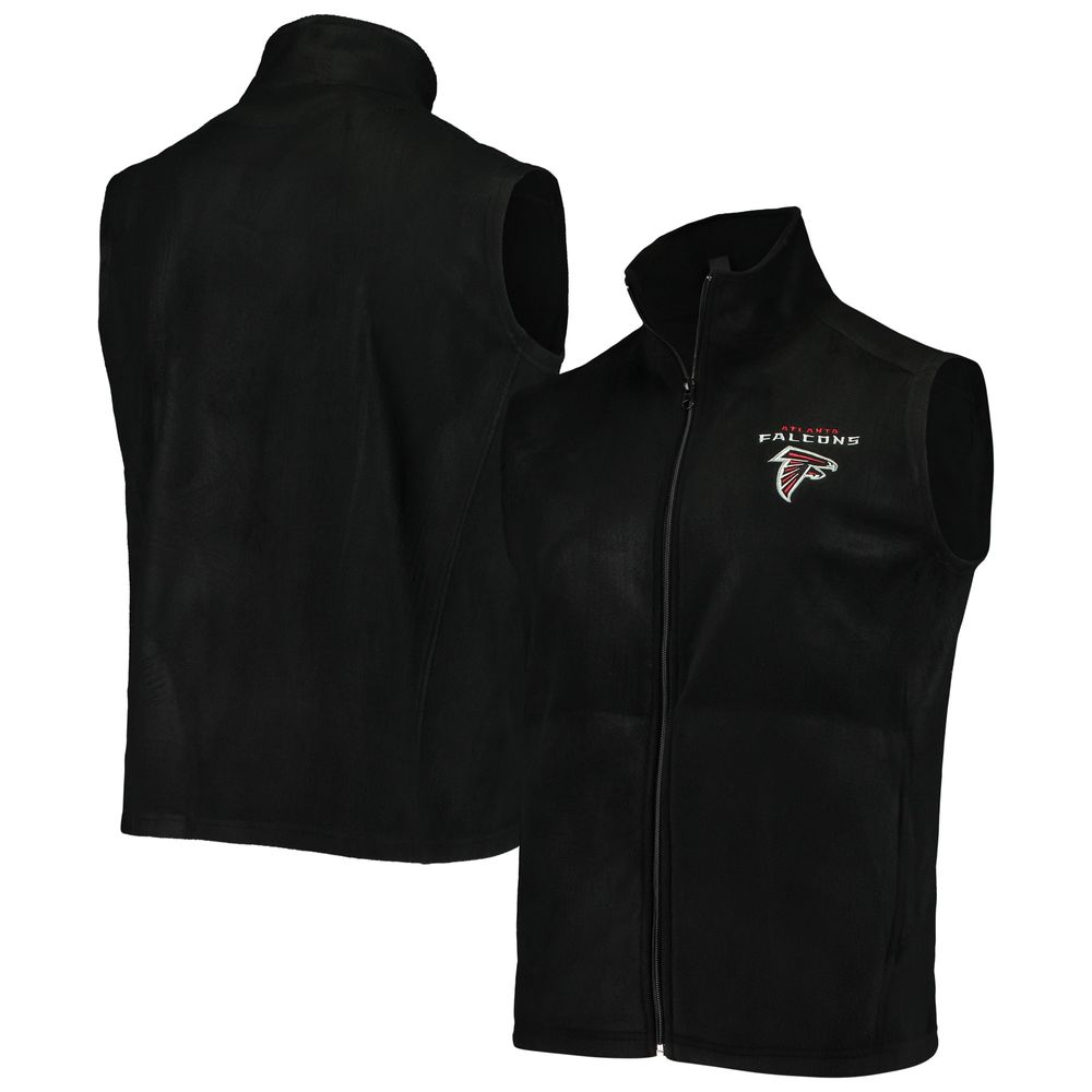 Men's Black Atlanta Falcons Houston Fleece Full-Zip Vest