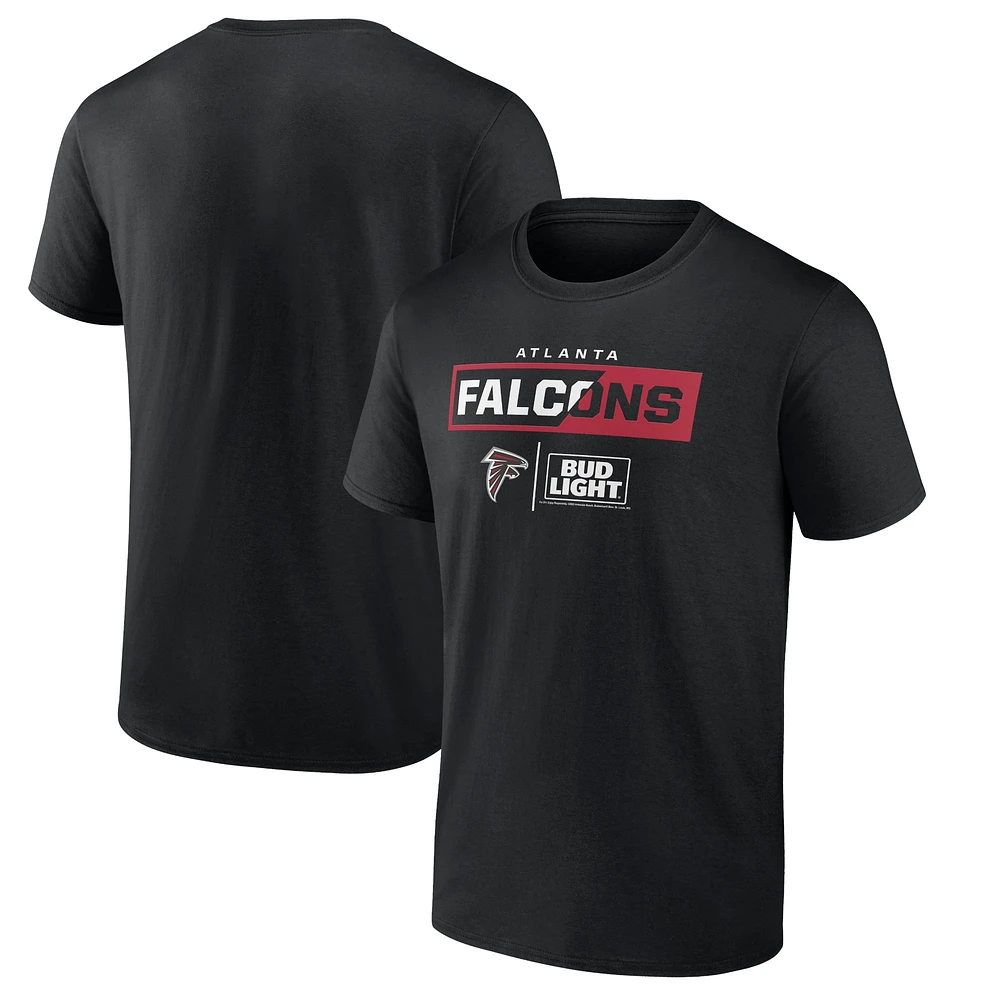 T-shirt noir NFL x Bud Light des Falcons d'Atlanta pour homme