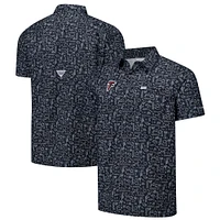 Men's Columbia PFG Black Atlanta Falcons Super Slack Tide Omni-Wick Button-Up Shirt