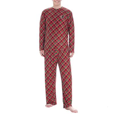 Atlanta Falcons Concepts Sport Holly Allover Print Knit Long Sleeve Top & Pants Set - Red