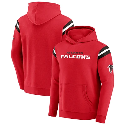 Men's Darius Rucker Collection by Fanatics Red Atlanta Falcons Football Washed Pullover Hoodie