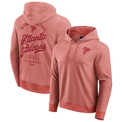 Sweat à capuche en tricot ton sur pour homme de la collection Darius Rucker Fanatics, rouge, Atlanta Falcons