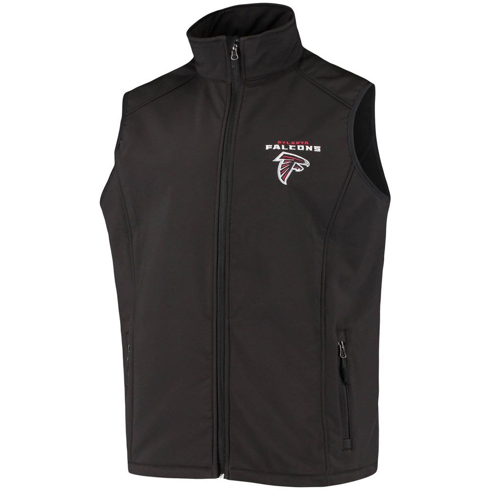 Men's Dunbrooke Black Atlanta Falcons Circle Archer Softshell Full-Zip Vest