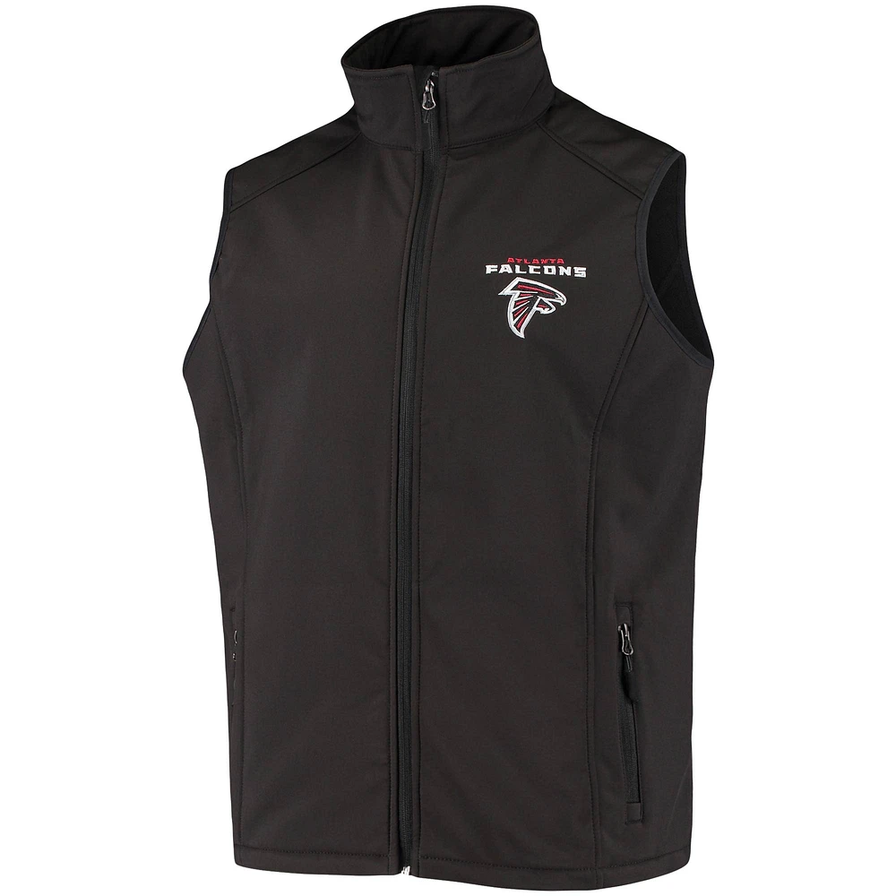 Men's Dunbrooke Black Atlanta Falcons Circle Archer Softshell Full-Zip Vest