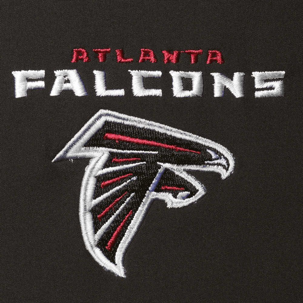Men's Dunbrooke Black Atlanta Falcons Circle Archer Softshell Full-Zip Vest